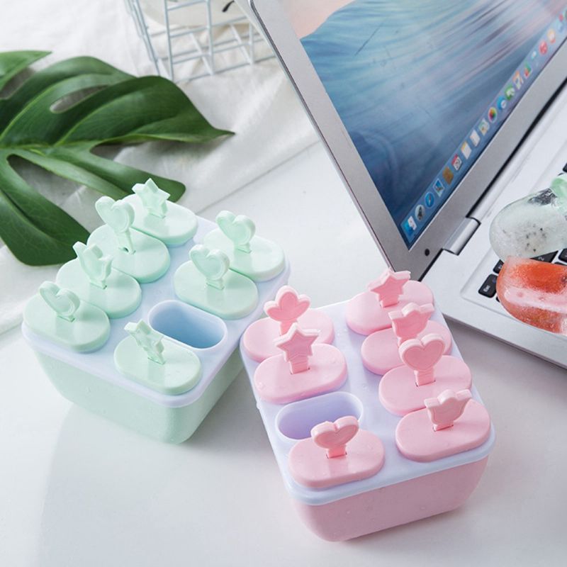 Diy Ice Cream Popsicles Set 6pcs 8pcs Homemade Ice Set Diy Safe Ice Aparat Hollow Design