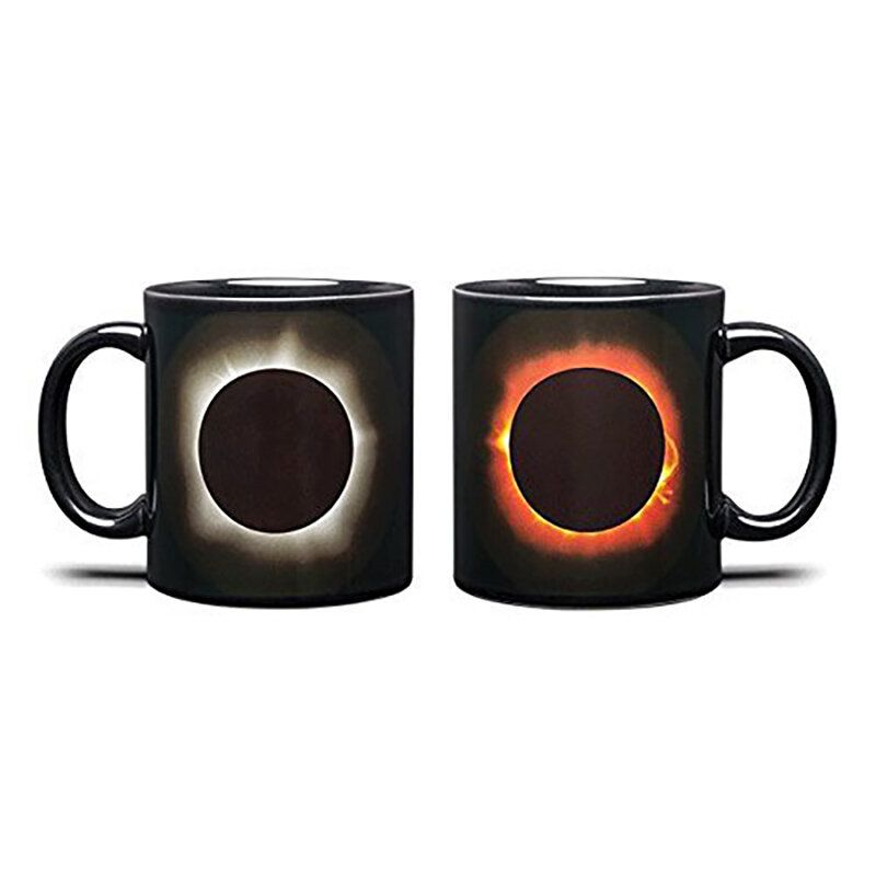 Eclipse Šalica Koja Mijenja Boju Dvostrana Keramička U Boji Za Kavu Osjetljiva Na Toplinu