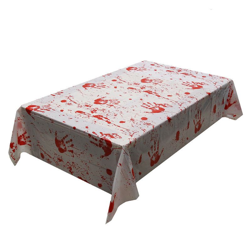 Halloween Stol Mat Hand Blood Horror Decor Party