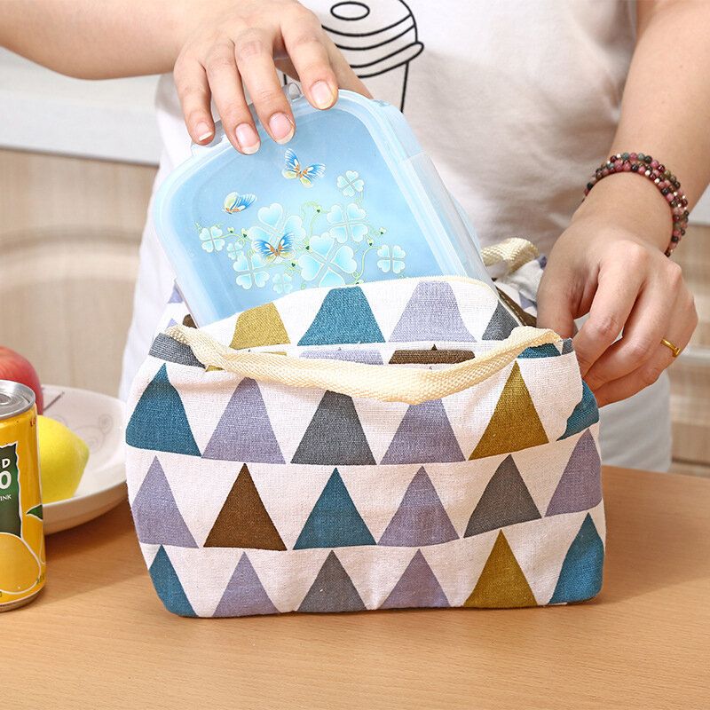 Izolacijska Vreća S Geometrijskim Uzorkom Za Hladnoću Paket Leda Torba Za Ručak Kreativna Prijenosna Za Piknik