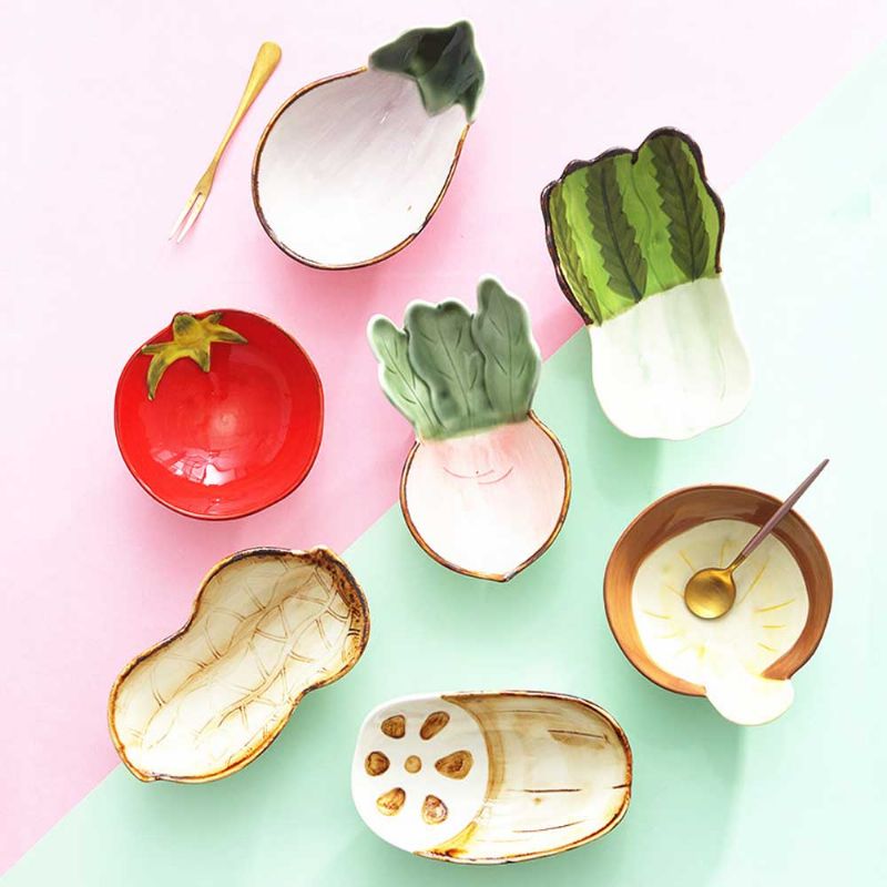 Keramička Zdjela Za Grickalice Kreativna Za Desert S Voćnom Salatom U Obliku Povrća Za Zdjelu Za Bebinu Hranu