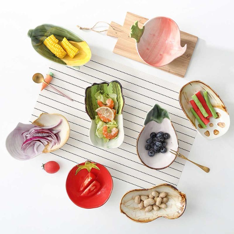 Keramička Zdjela Za Grickalice Kreativna Za Desert S Voćnom Salatom U Obliku Povrća Za Zdjelu Za Bebinu Hranu