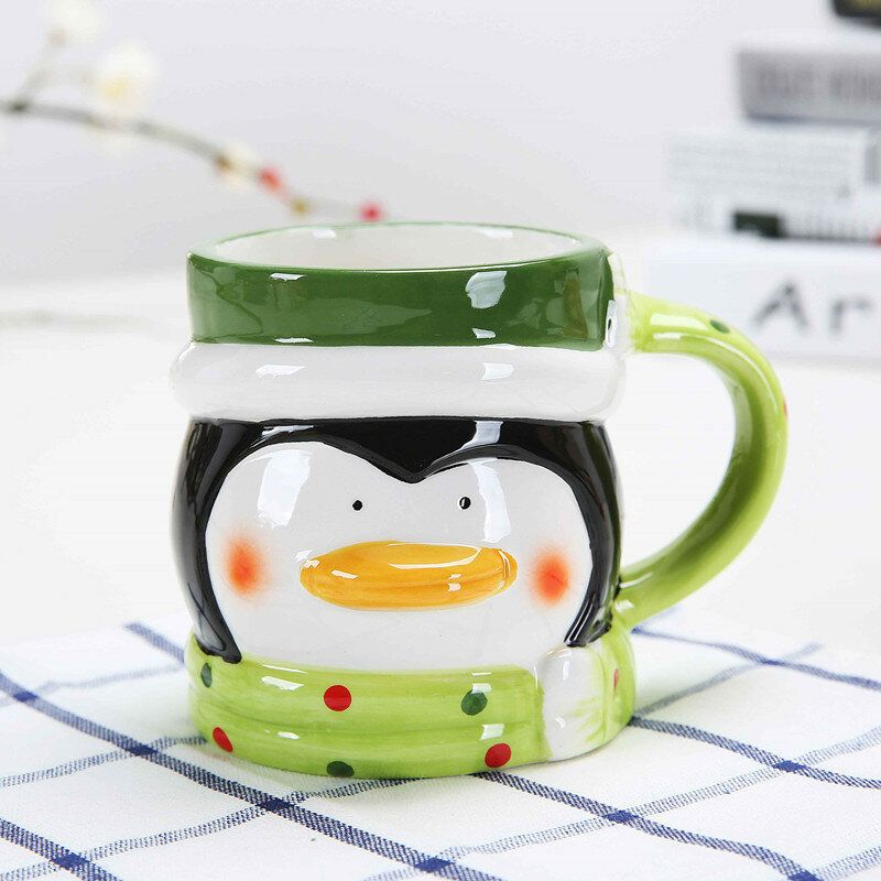 Kreativni Božićni Dar Keramičke Šalice Za Čaj Posude Za Vodu I Za Kavu Od Porculana Vrhunske Kvalitete