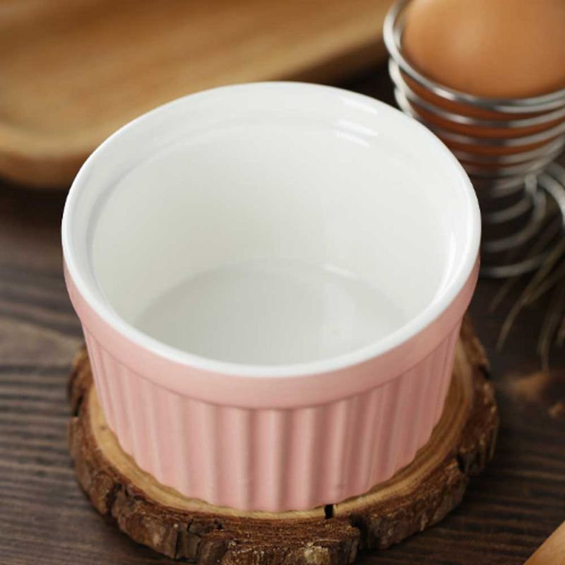 Okrugla Keramička Čaša Za Pečenje Šalica Za Puding Otporna Na Visoke Temperature Izdržljiva Zdjela Za Soufflea