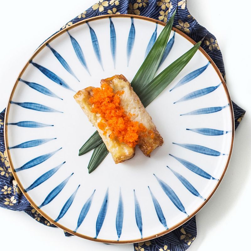 Okrugli Keramički Tanjuri U Japanskom Stilu Za Kućnu Upotrebu Za Večeru Zapadnjačke Hrane