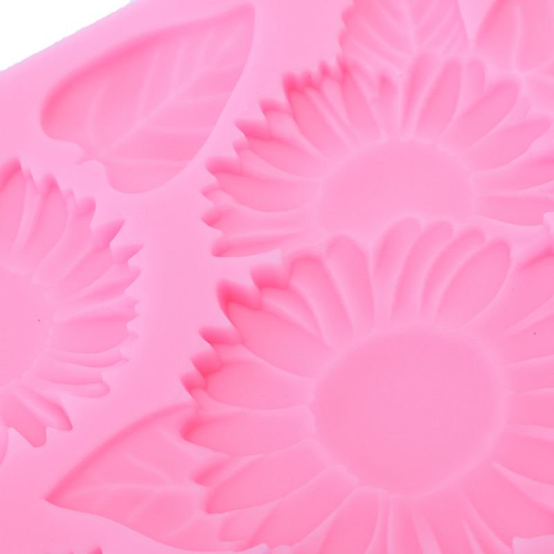 Pink Sun Flower Silikonski Kalup Za Kolače Alat Za Pečenje Fondanta