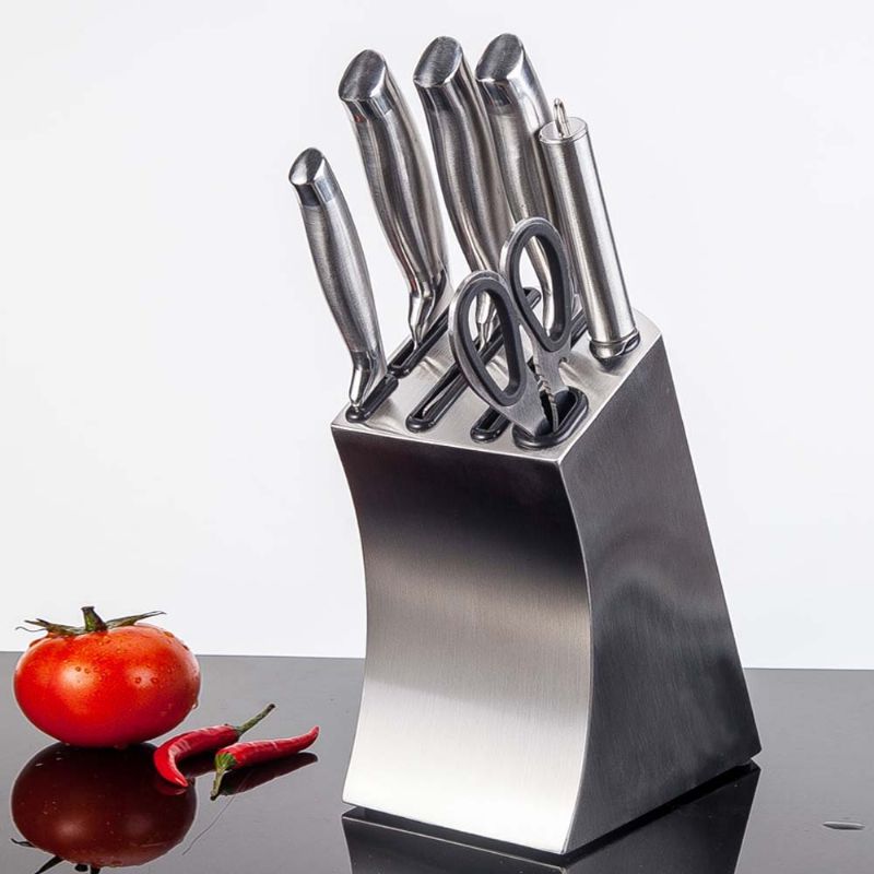 Set Kuhinjskih Noževa Od 7 Komada Kuhinjski Set Od Nehrđajućeg Čelika Set Na Poklon