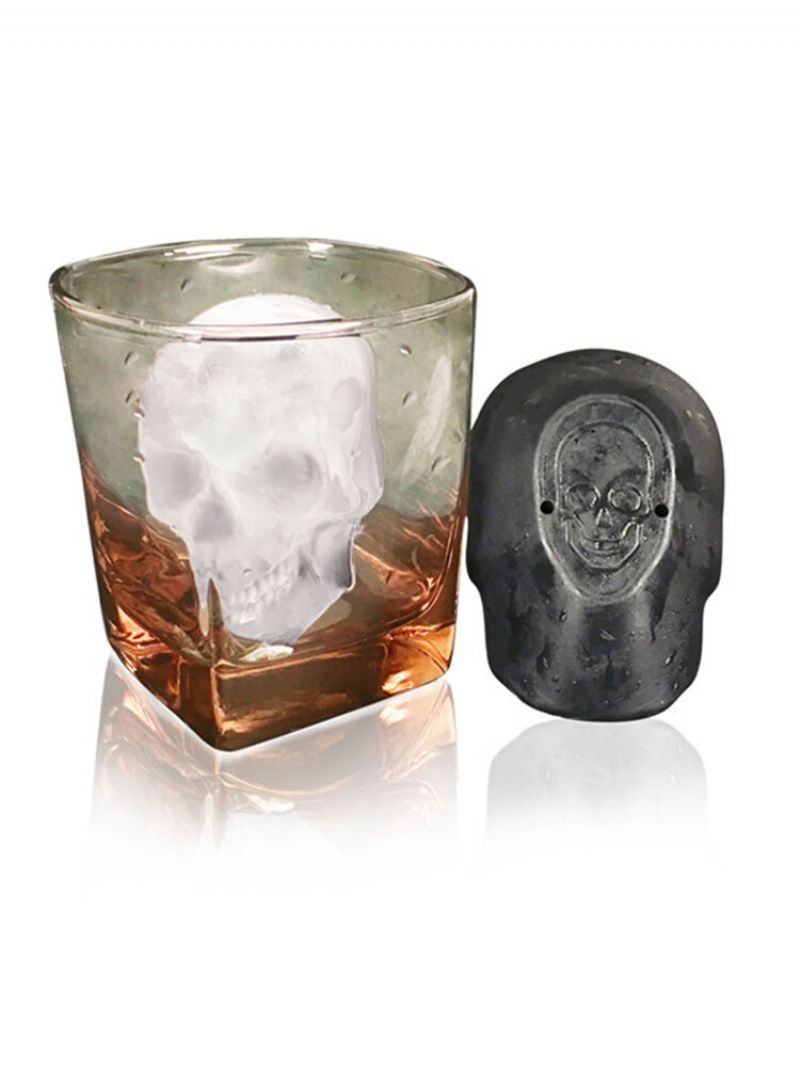 Silikonski Kalup Za Led S Jednom Rupom Skull Ice Lattice Creative Horror Big Ice Thenked Ledomat