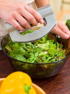 Sjeckalica Za Salatu I Povrće Od Nehrđajućeg Čelika 304 S Dvije Glave Nož Za Rezanje Sira