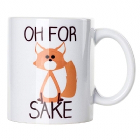 Slatka Oh For Fox Sake Šalica Za Kavu 11 Oz Izdržljiva Jedinstvena Za Čaj S Mlijekom