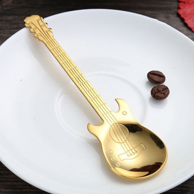 Žlica Za Gitaru Od Nehrđajućeg Čelika 304 Za Kavu Za Miješanje Presvučena Titanom