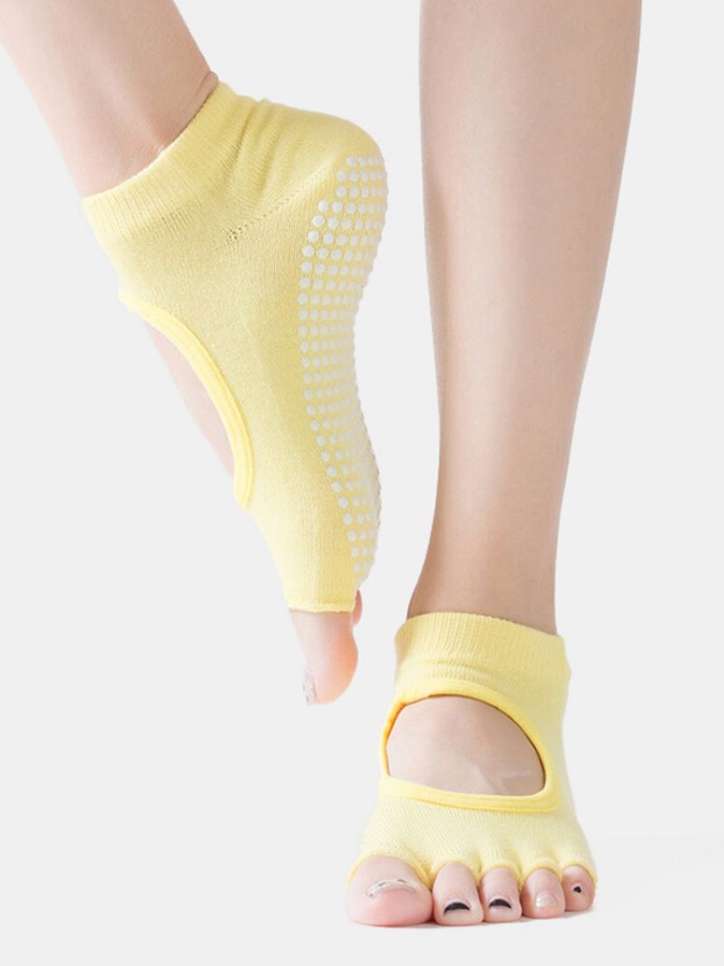 Ženske Sportske Joga Čarape Za Upijanje Znoja Od Čistog Pamuka Prozračne Za Jogu Bez Leđa Otvorenih Prstiju