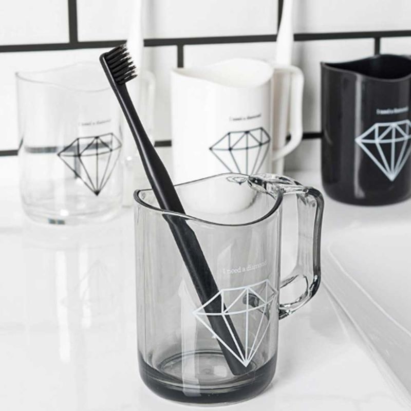 Jednostavna Čašica Za Četkicu Za Zube Za Upotrebu U Kućanstvu Elegantni Set Za Za Plastična Čaša Šalica Za Par Četkica Za