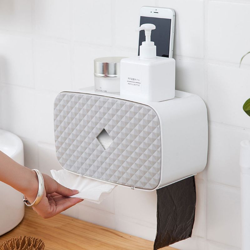 Kupaonski Pladanj S Papirnatim Ručnicima Za Ruke Vodootporan Stalak Za Toaletni Papir Bez Bušenja