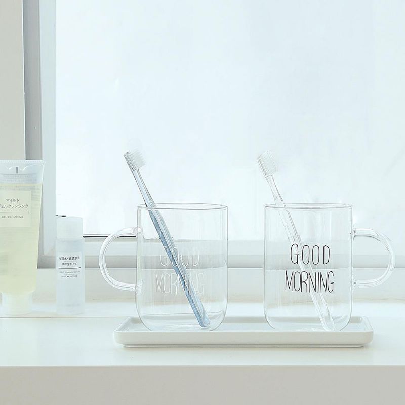 Stakleni Držač Četkice Za Zube Kupaonska Prozirna Šalica Velikog Kapaciteta Korejska Za Pranje Ins Gazišta Modna Za Odrasle