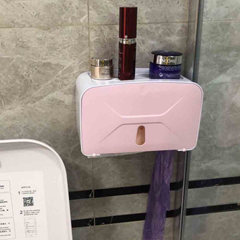 Višenamjenska Kutija Za Toaletne Maramice Visokokvalitetna Posuda Za Bušenje Papirnatih Ručnika Bez Abs-a S Jakom Pastom Bez Tragova