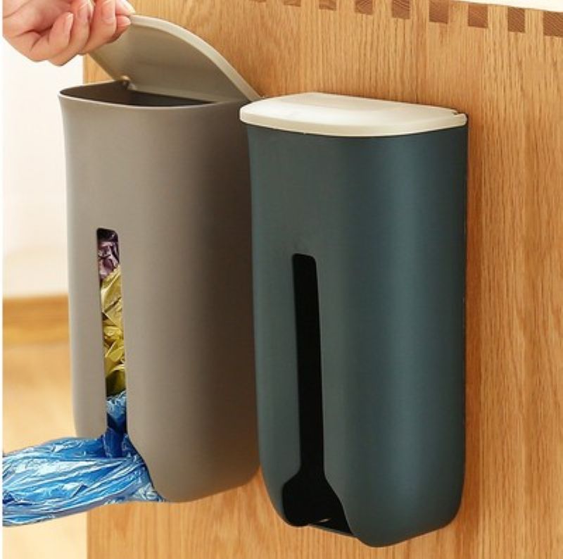 Vreća Za Smeće Kutija Za Pohranu Artefakata Pohranjivanje Plastična Vrećica Sakupljač Zidna Kuhinja Praktična Vrsta Izvlačenja Vrećice Besplatno Bušenje
