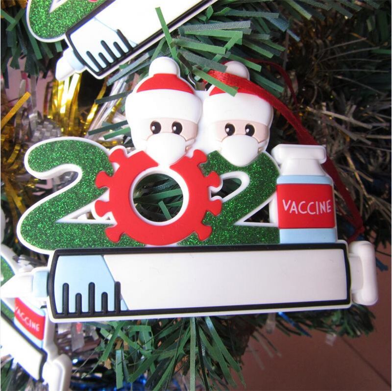 2023 Božićni Privjesak Diy Maska Za Lice Čovjek Rukom Pisano Ime Božićno Drvce Traka Za Prevenciju Epidemije Trodimenzionalni Pvc Ukras 50 Kom