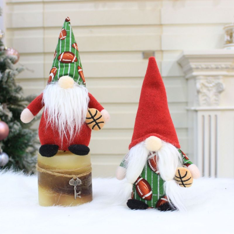 Božićna Dekoracija Sportski Patuljak Rudolph Bezlični Ukrasi Djeda Mraza Božićni