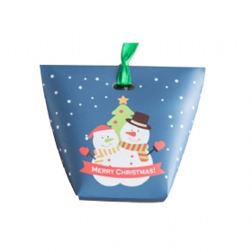 Božićna Kutija Od 10 Komada Za Kolačiće Kekse Šećere Prekrivene Izvrsnim Papirnatim Vrećicama Za Grickalice Paket Za Pečenje Papirnata Za Slatkiše S Vrpcom U Roli