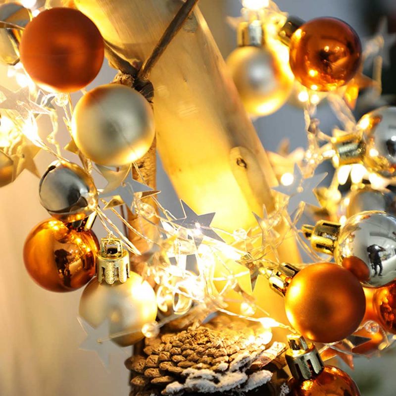 Božićna Svjetla Sa Zvončićima Led Bajkovita Na Usb Ili Baterije S Ip54 Vodootpornošću Za Unutarnju Vanjsku Božićnu Novogodišnju Dekoraciju Topla Bijela