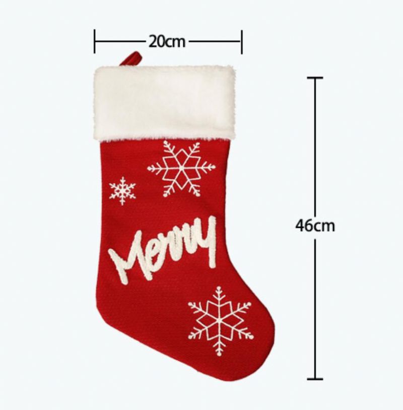 Božićne Plišane Čarape Božićni Ukrasi Privjesci Dekoracije Za Zabave Vrećice Za Darove