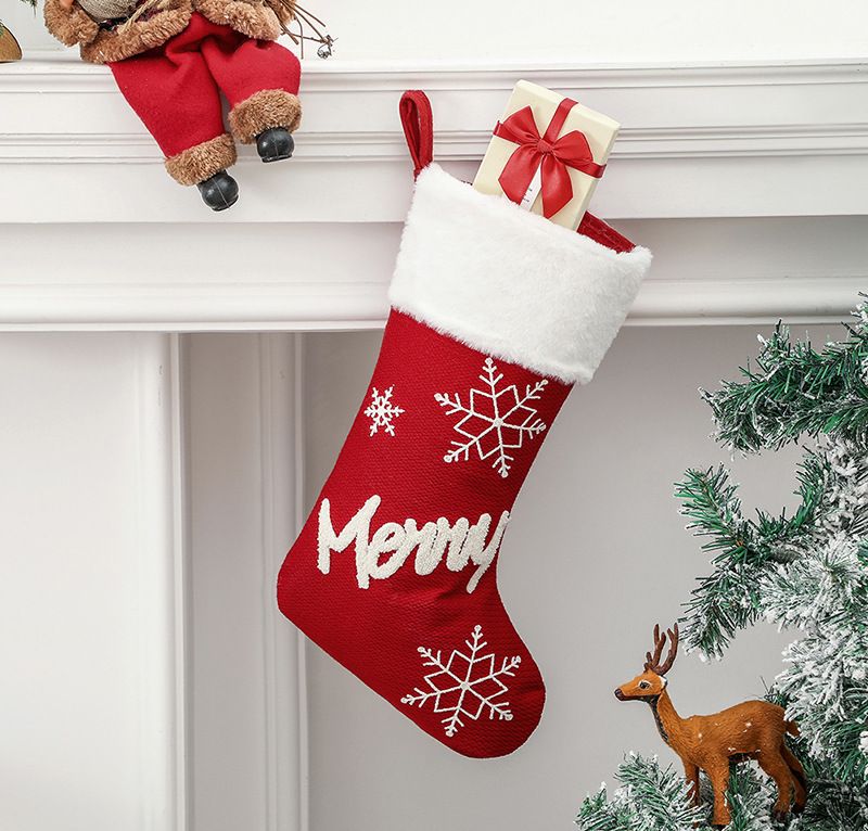 Božićne Plišane Čarape Božićni Ukrasi Privjesci Dekoracije Za Zabave Vrećice Za Darove