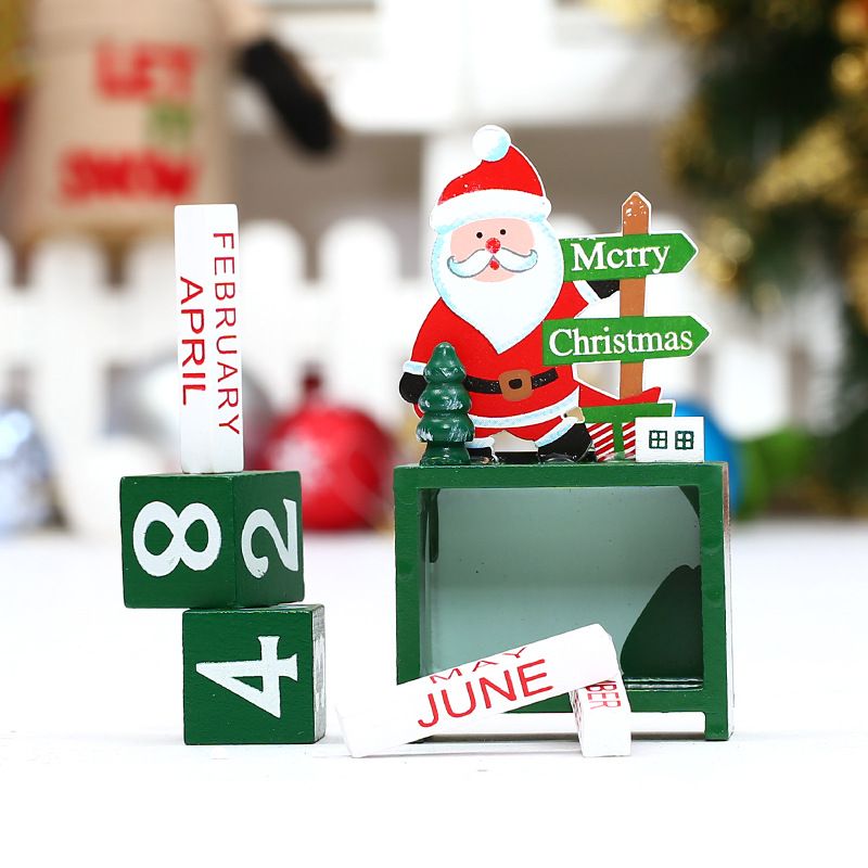 Božićni Kreativni Darovi Drveni Ukrasi Za Kalendare Mali Mini S Datumom