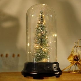 Božićni Šareni Svjetleći Snježni Bor Dar Prekogranični Ukras Za Prozor Božićnog Drvca