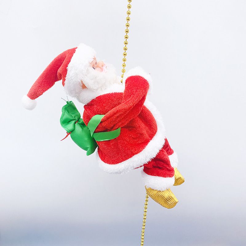 Električna Perla Za Penjanje Zavjesa Za Uz Stepenice Igračka Djed Mraz Perle Za Božićni Ukrasi Za Prozore