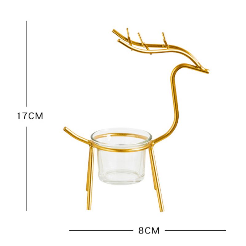 Jelen Svijećnjak Nordijski Stil Držač Svijeća Ukras Za Dom Za Vjenčanje Blagovaonski Stol Božićna Zabava