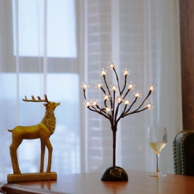 Led Svjetiljka Za Stablo Pearl Pendulum Stolna Lampica Od Bakrene Žice Krijesnica Dekoracija Sobe Noćno Svjetlo