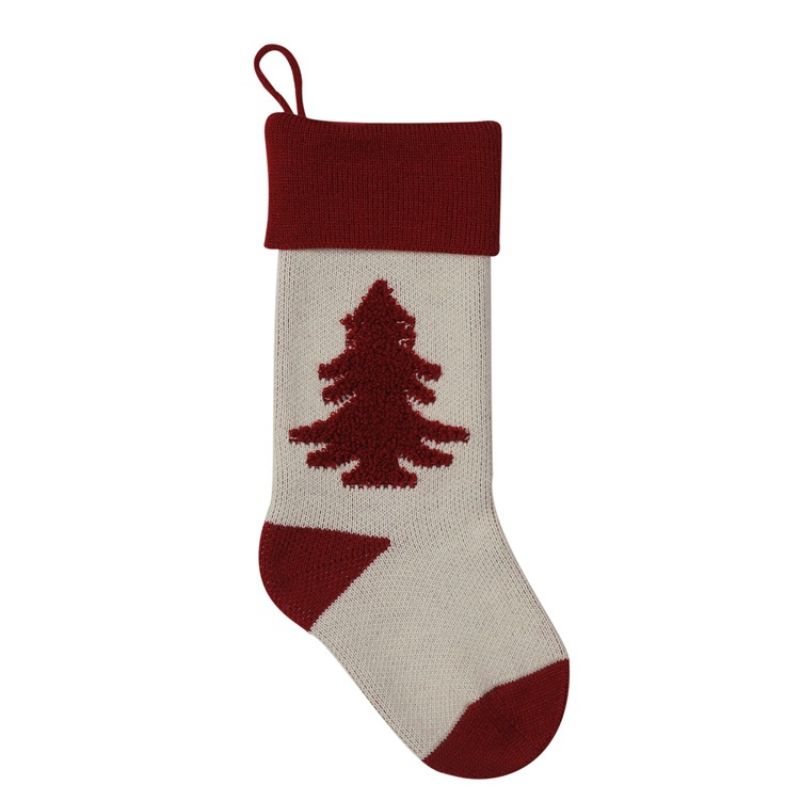 Pletene Čarape Za Božićne Ukrase Privjesak Vunena Poklon Vrećica Za Slatkiše Frotir 3d Trodimenzionalne Za Božićno Drvce