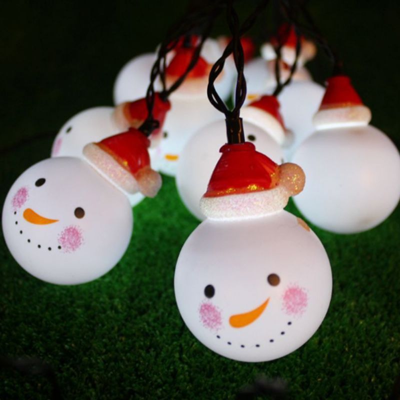 Slatke Delikatne 10 20 30 Led Diode Ugodne Romantične Svjetiljke Za Snjegovića Božićne Lampice Ukrasi Za Dvorište Za Zabave
