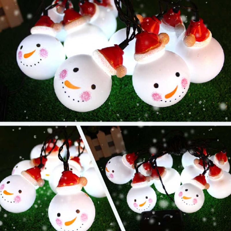 Slatke Delikatne 10 20 30 Led Diode Ugodne Romantične Svjetiljke Za Snjegovića Božićne Lampice Ukrasi Za Dvorište Za Zabave