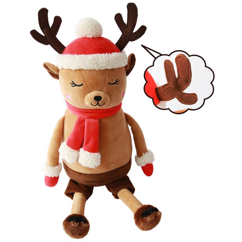 Slatke Plišane Božićne Igračke Djeda Mraza Božićni Ukrasi Snježni Čovjek Elk Plišana Igračka Ručni Topli Jastuk