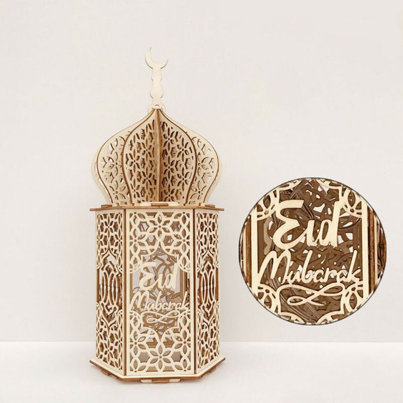 Svjetiljka Za Dekoraciju Palače Za Blagdanski Dvorac Led Drvena Za Ukrašavanje Rukotvorina Za Ramadan