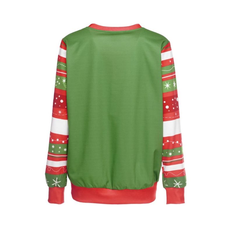 Unisex Božićna Pulover Košulja Od Poliestera S Punom Sublimacijom Majica Dugih Rukava Koja Ne Blijedi Topla Džempera