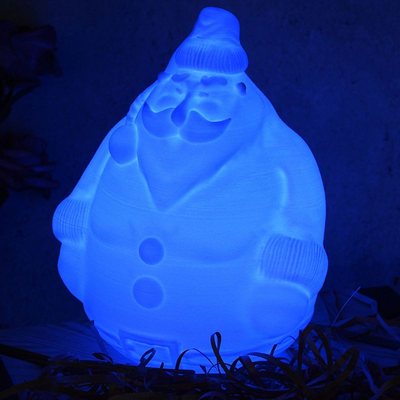 Xmas Nova Kreativna Simpatična Djed Božićnjak Mraz Model Pla 3d Ispis Za Hranu Noćna Lampa