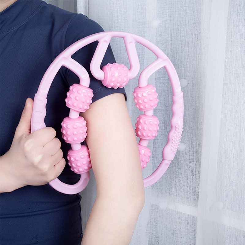 Masažer Sa Sedam Kotača Loop Za Noge I Struk Prekrasna Stezaljka Za Ručni Pribor Za Fitness Yoga Roller Stovepipe Ring