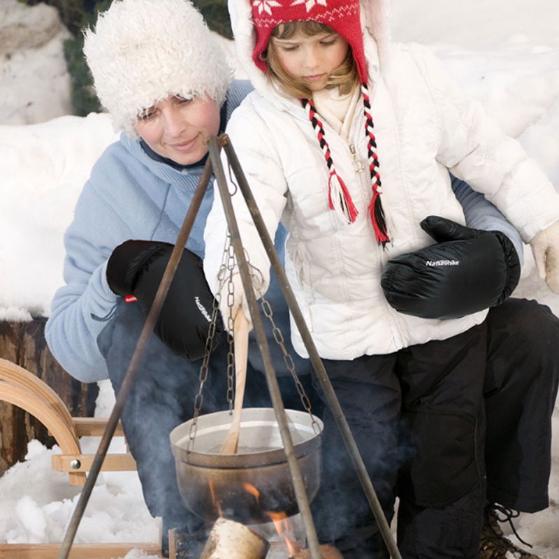 Naturehike Bijele Baršunaste Rukavice Vanjske Tople Zimske Skijaške Otporne Na Hladnoću