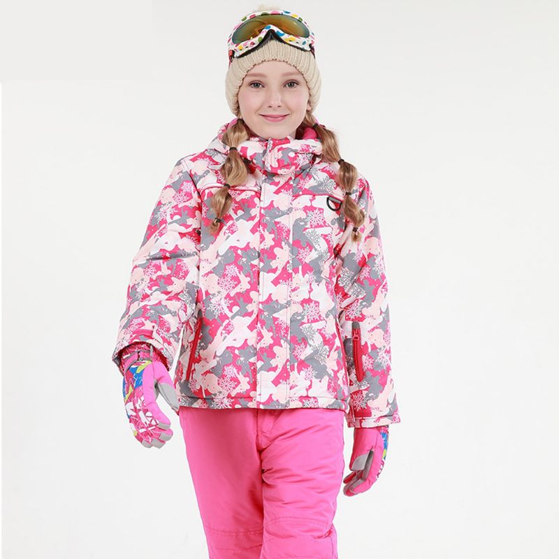 Phibee Dječje Skijaško Odijelo Za Aktivnosti Na Otvorenom Zadebljana Zimska Jakna I Hlače Otporne Na Vjetar Toplinska I Otporna Na Habanje Vanjska Odjeća