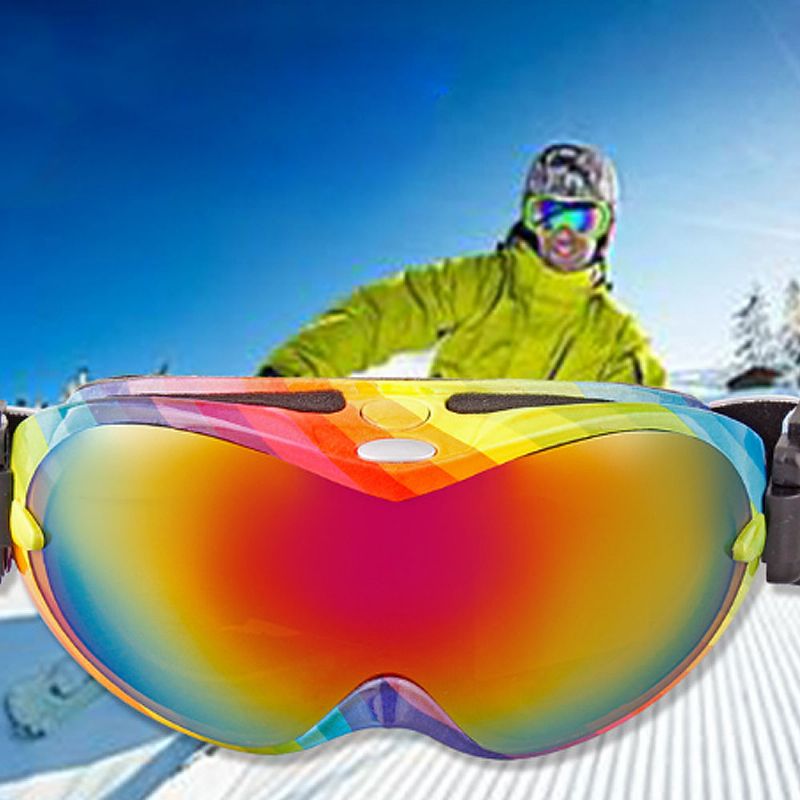 Unisex Modne Skijaške Naočale Otporne Na Snijeg S Dvostrukim Lećama Sferične Protiv Magljenja Za Muškarce I Žene Sa Zaštitom Za Oči