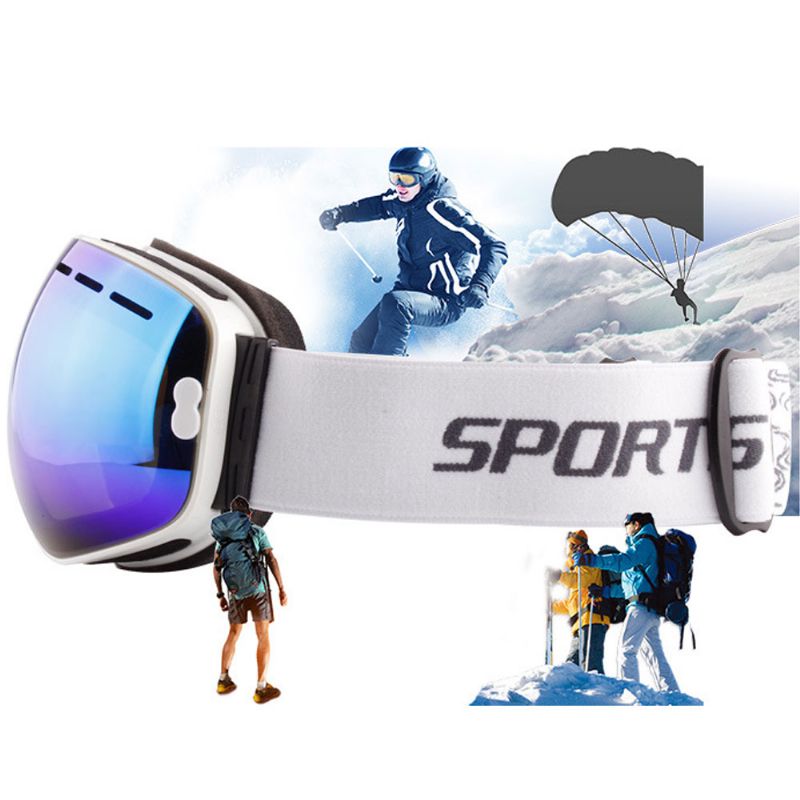 Unisex Skijaške Naočale Za Sport Na Snijegu Podesive Za Zaštitu Očiju Za Snježno Polje Dvoslojne Za Na
