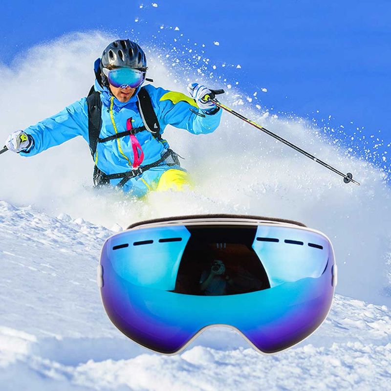 Unisex Skijaške Naočale Za Sport Na Snijegu Podesive Za Zaštitu Očiju Za Snježno Polje Dvoslojne Za Na