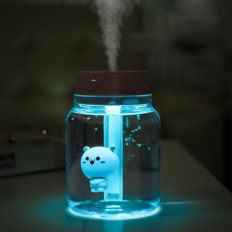 Ovlaživač Mute Night Light Zraka U Bočici Sa Slatkišima Za Uredski Dom Kapacitet 400 Ml