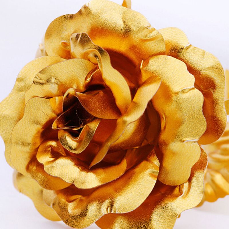 Ruža Od Zlatne Folije Za Zaljubljene Buket Od 24-karatnog Zlata Od Platinaste Ruže Kreativni Dar Za Valentinovo