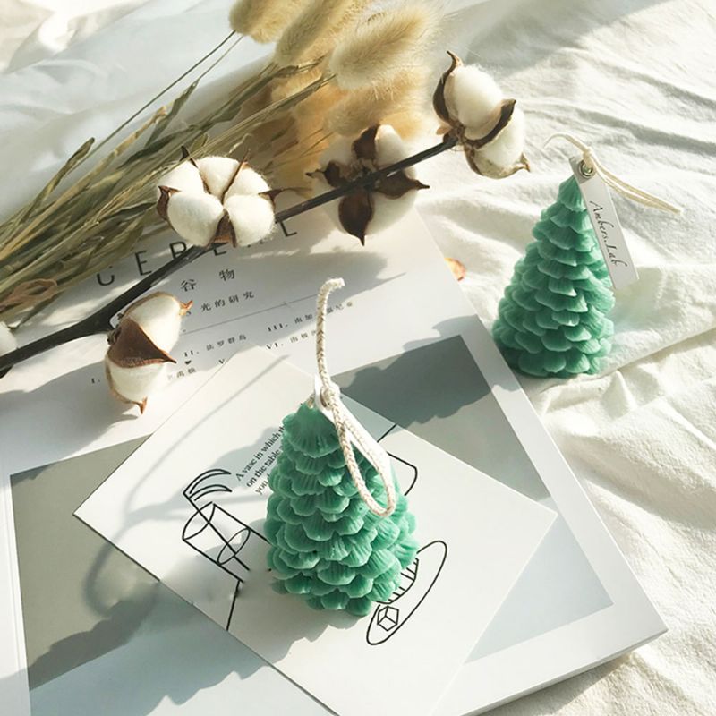 Svijeće Od Sojinog Voska Božićno Drvce Dekoracija Doma Ručno Izrađene Prirodne Mirisne Božićni Poklon
