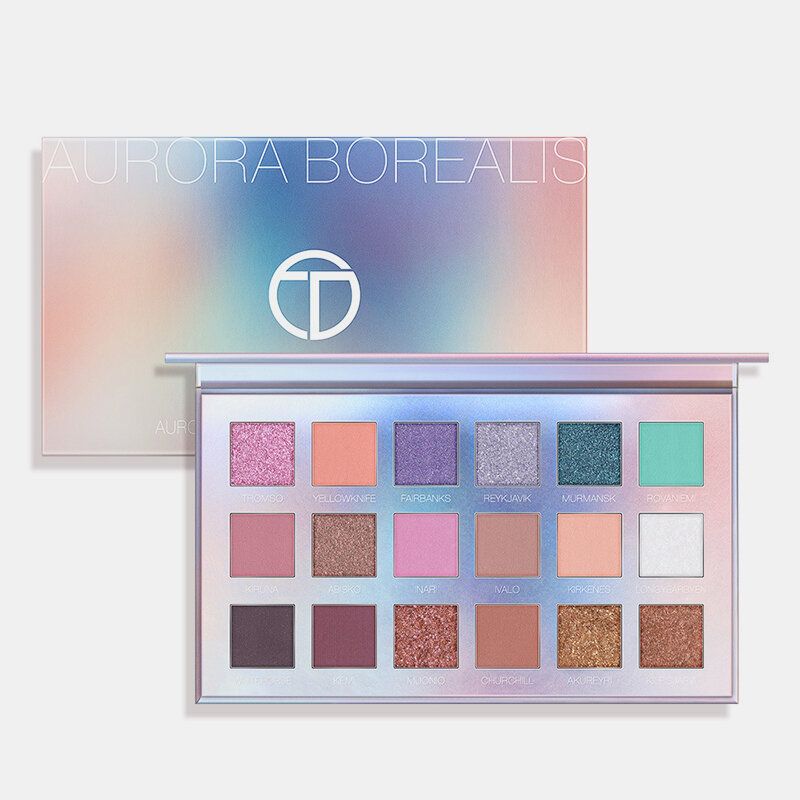 18 Boja Northern Lights Eyeshadow Palette Shining Glitter Smooth Powder Shimmer