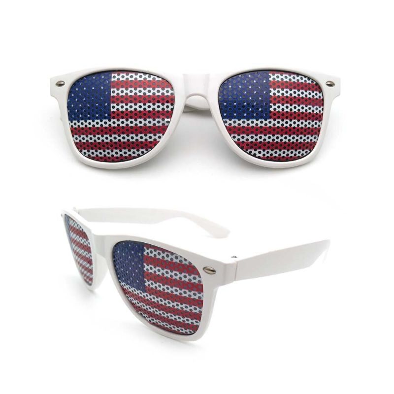 Američka Zastava Američki Patriotski Dizajn Plastične Naočale S Kapcima Sjenila Sunčane Za Dan Neovisnosti Party Decoration